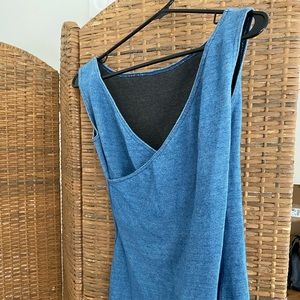 Blue sleeveless top